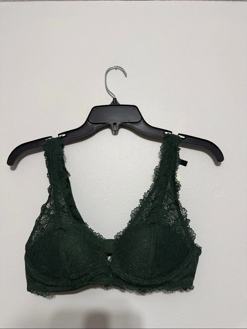 Aerie Green Laced Bra wireless sans armature
